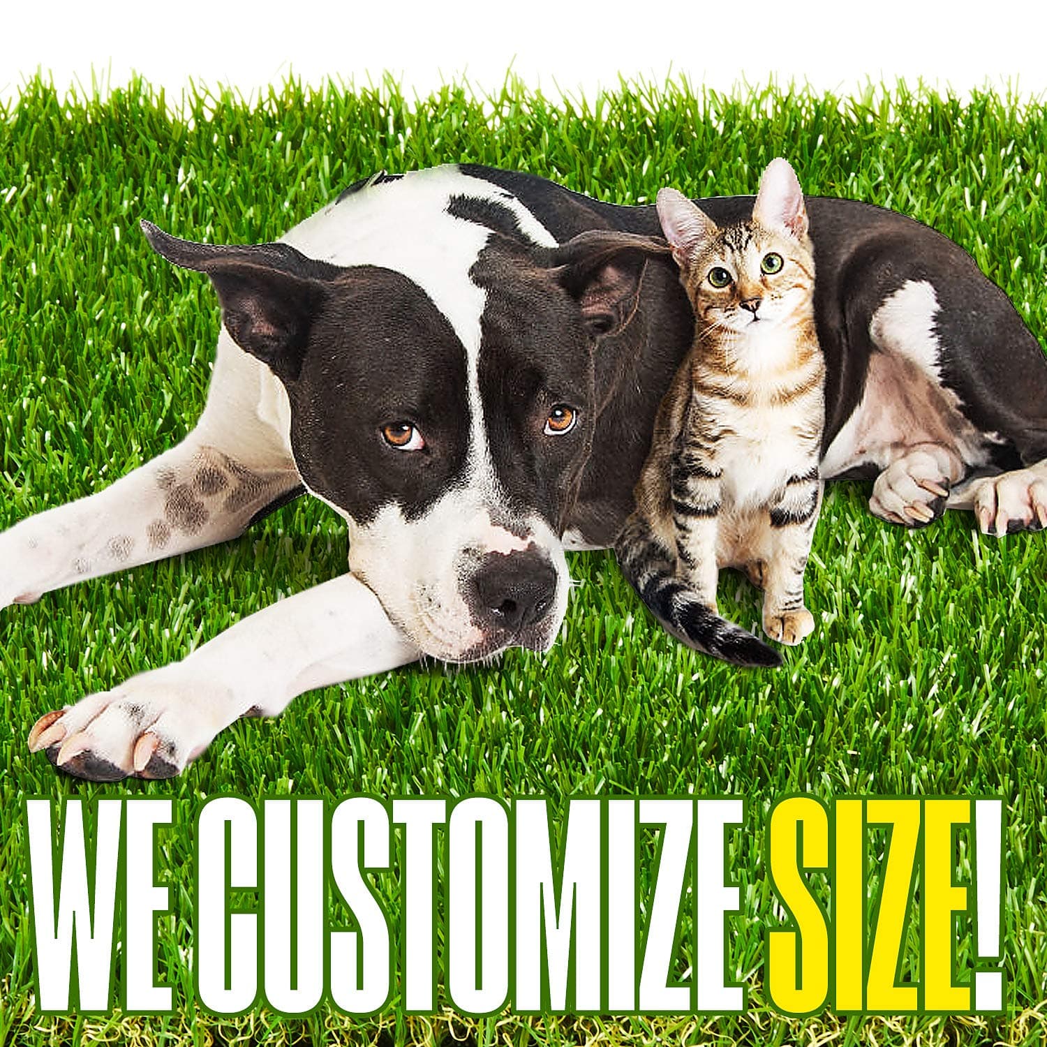 Kunta Garden Premium Artificial Grass 5' x 8' (40 Square ft) 35mm Pile Height, Realistic Fake Grass Deluxe Synthetic Turf Thick Lawn Pet Turf, Indoor/Outdoor Landscape, Non Toxic, Easy to Clean