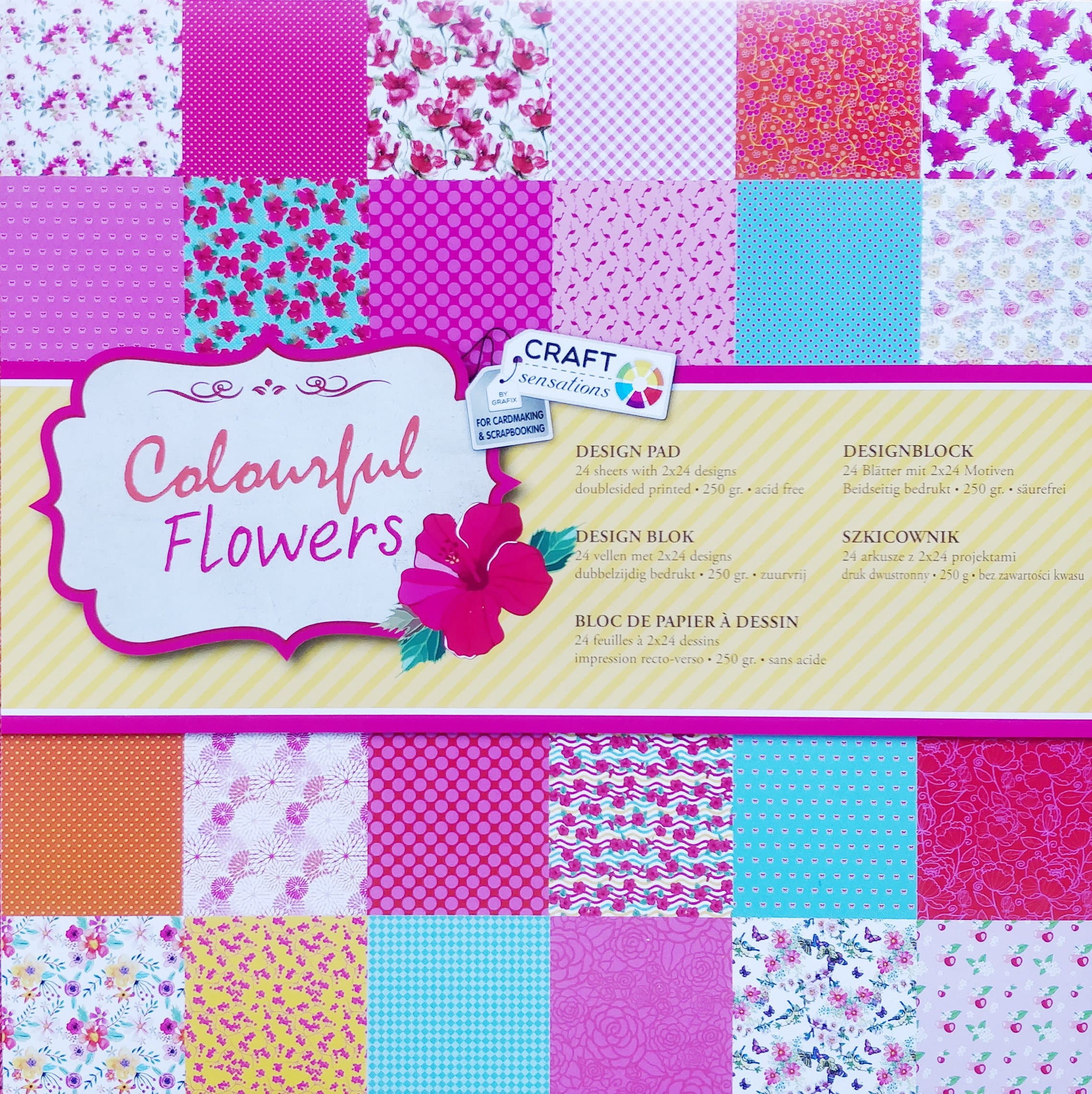 24 sheets 12" x 12" Scrapbooking Paper with 2 x 24 designs