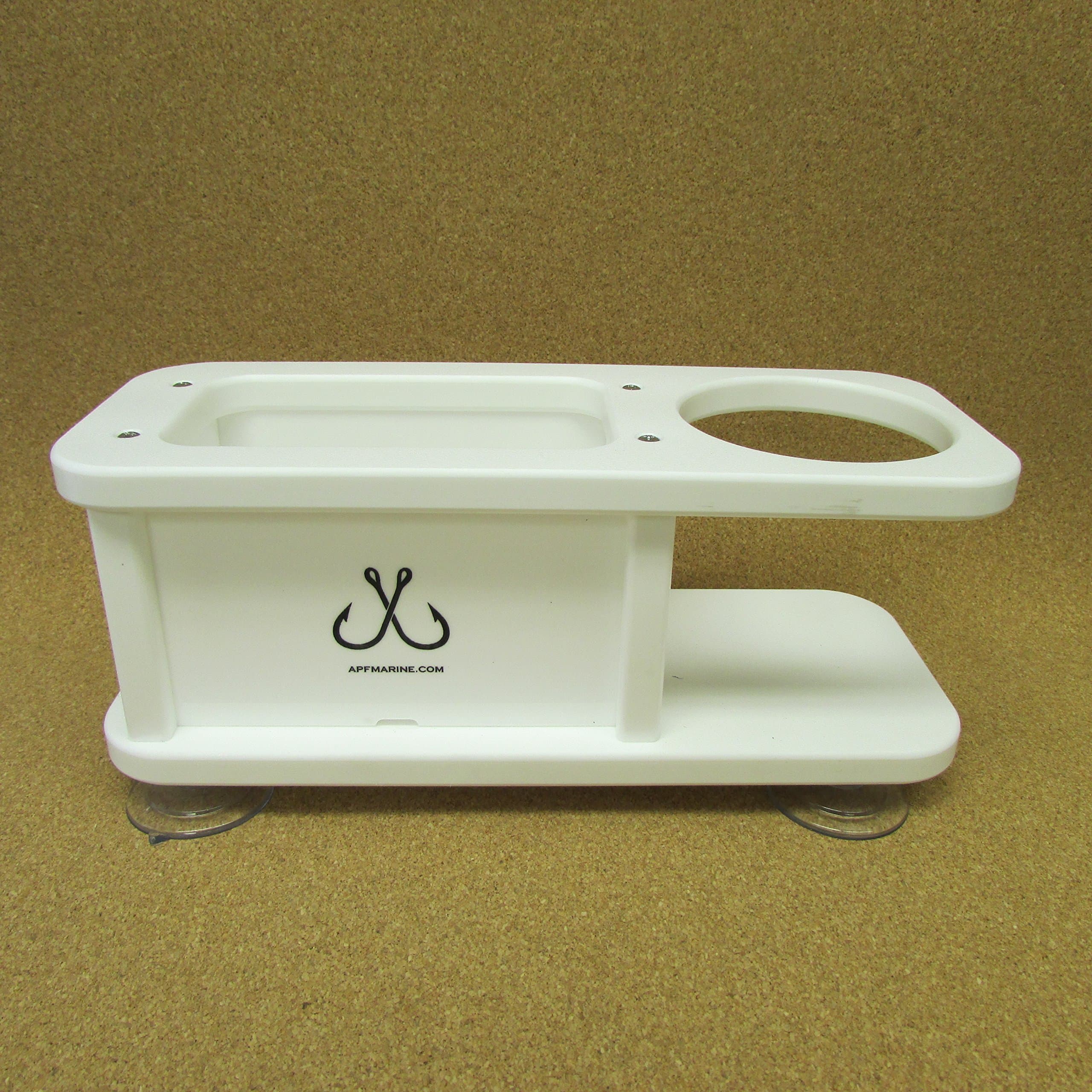 APF MarineBeverage Cup Holder w Storage Box Catch All