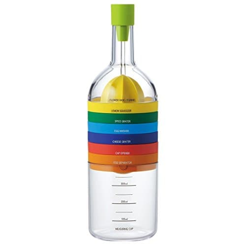 ReaLegend Kitchen Utensils 8 in 1 Kitchen Gadgets Maker(Funnel, Juicer Lemon Squeezer, Spice Grater, Egg Masher, Cheese Grater, Egg Separator, Measuring Cup, Can Opener)