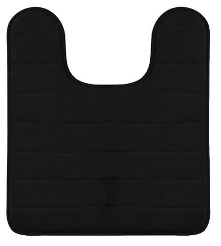 Hydrodry Black Ultimate Performance Memory Foam Pedestal Mat, 50 x 50 cm Anti Slip