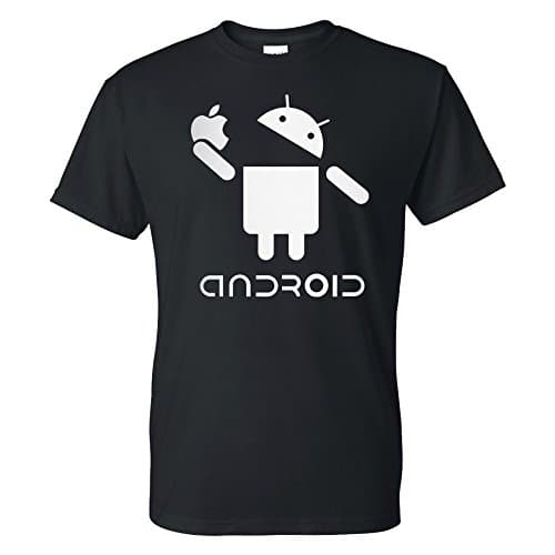 Android Eats Apple Geek Custom T-Shirt