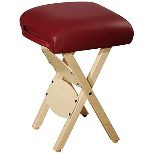 Master Massage Folding Stool for Massage Table Stool America Brand Burgundy