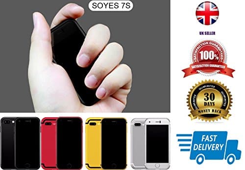 SOYES 7S JJA EDITION Dual SIM QuadCore 3G Unlocked Android Baby Mini Smartphone Mobile Phone SIZE OF BANK CREDIT CARD KIDS TOY (GOLD)