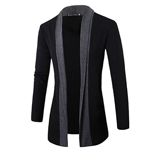 Also Easy Jacket Men coat wool long sleeve slim Lapel collar england fashion style men clotheshot sale Dark Grey L