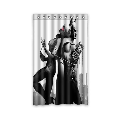 Personalized Custom Batman Arkham City Window Curtains/Drape/Panels/Treatment Thermal Insulated Blackout Window Curtains 52" x 84" Inch