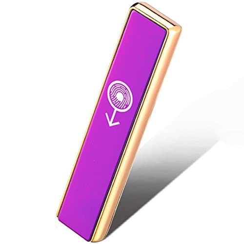 USB Lighter, HopingFire Most Popular Heating Coil Electronic Rechargeable Lighter, Favorite High Quality Windproof Flamess Mini Portable Lighter (Pink)