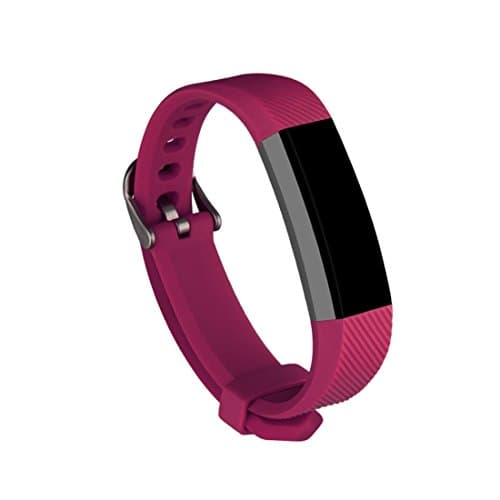 Fitbit Alta Bands,Prosrat 12pcs Replacement Bands with Buckle Clasp for Fitbit Alta HR (2017) and Fitbit Alta (2016) Both (Fuchsia, Buckle Clasp)
