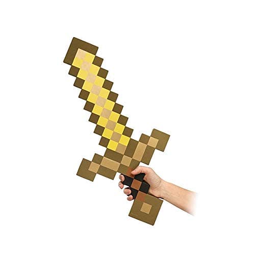 Spainbox Pixel Sword made in Foam - Gold