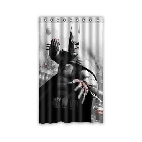 Personalized Custom Batman Arkham City Window Curtains/Drape/Panels/Treatment Thermal Insulated Blackout Window Curtains 52" x 84" Inch