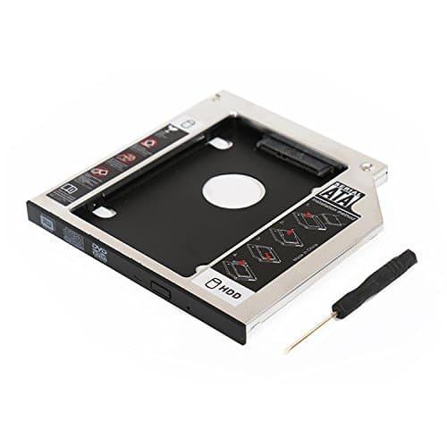Universal SATA 2nd HDD SSD Hard Drive Caddy Tray 9.5mm/12.7mm (9.5)