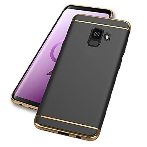 Ifra 3 in One Designed Glossy Look Back Cover Case for Samsung Galaxy J6 (Black)