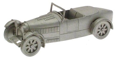 Danbury Mint authentic scale replica pewter car Bugatti Type 43 1928