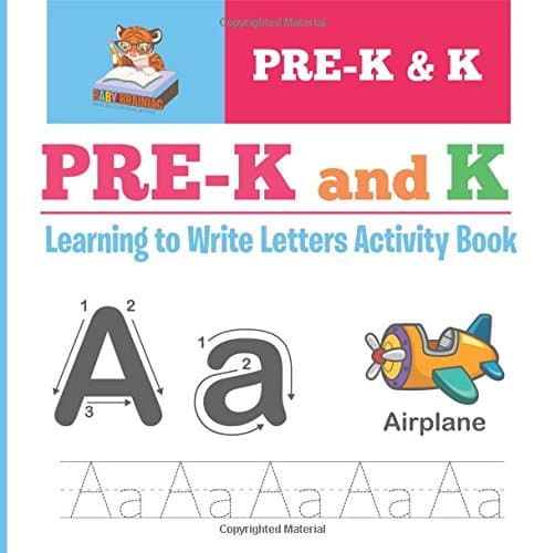 Pre-K and K Learning to Write Letters Activity Book Paperback – April 8, 2016