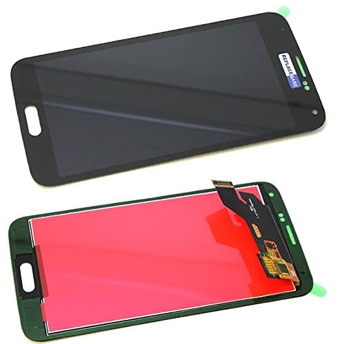 Compatible With Samsung Galaxy S5 - Replacement Full Front LCD Digitizer Assembly - Black | REPLACEBASE™