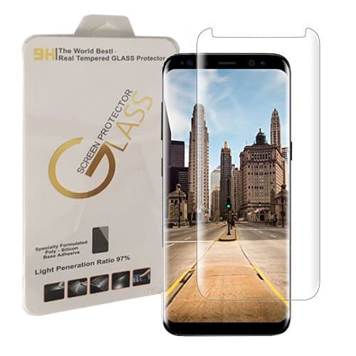 Galaxy S8 Plus Screen Protector, Samsung S8 Plus Tempered Glass 3D Touch Compatible,Full Coverage Screen Protector for Galaxy S8+(1Pack)9H Hardness,Updated Version-HD Clear Anti-Bubble Film