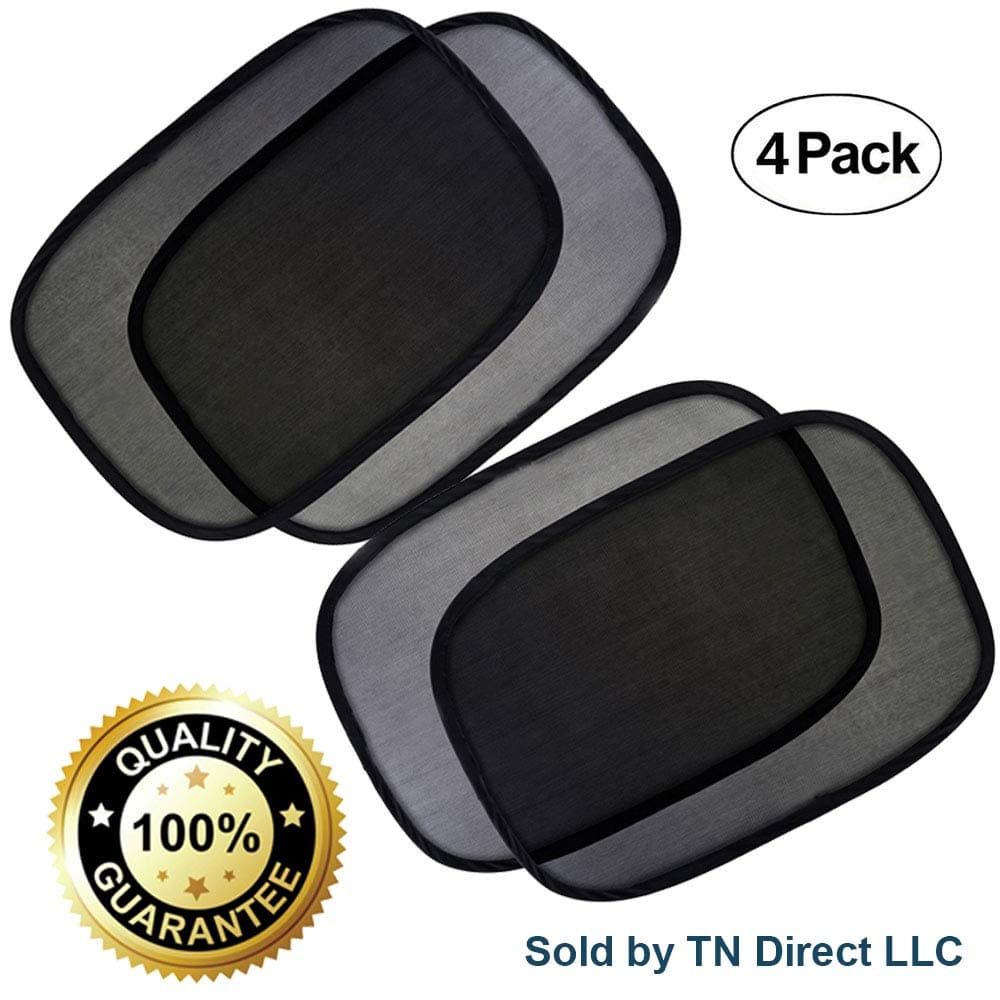 ComfoBee Upgraded Car Window Sun Shade No Suction Cups Needed - Block UV Rays from Sun - Skin Protection for Kids, Pets, and Humans - Keep Your Car Cool - Easy Installation (Sides)