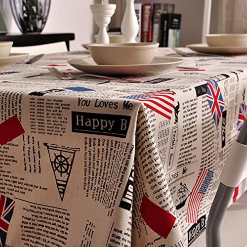 English-language newspaper/ table/ table cloth/ table/ coffee table cover towel-D 140x140cm(55x55inch)