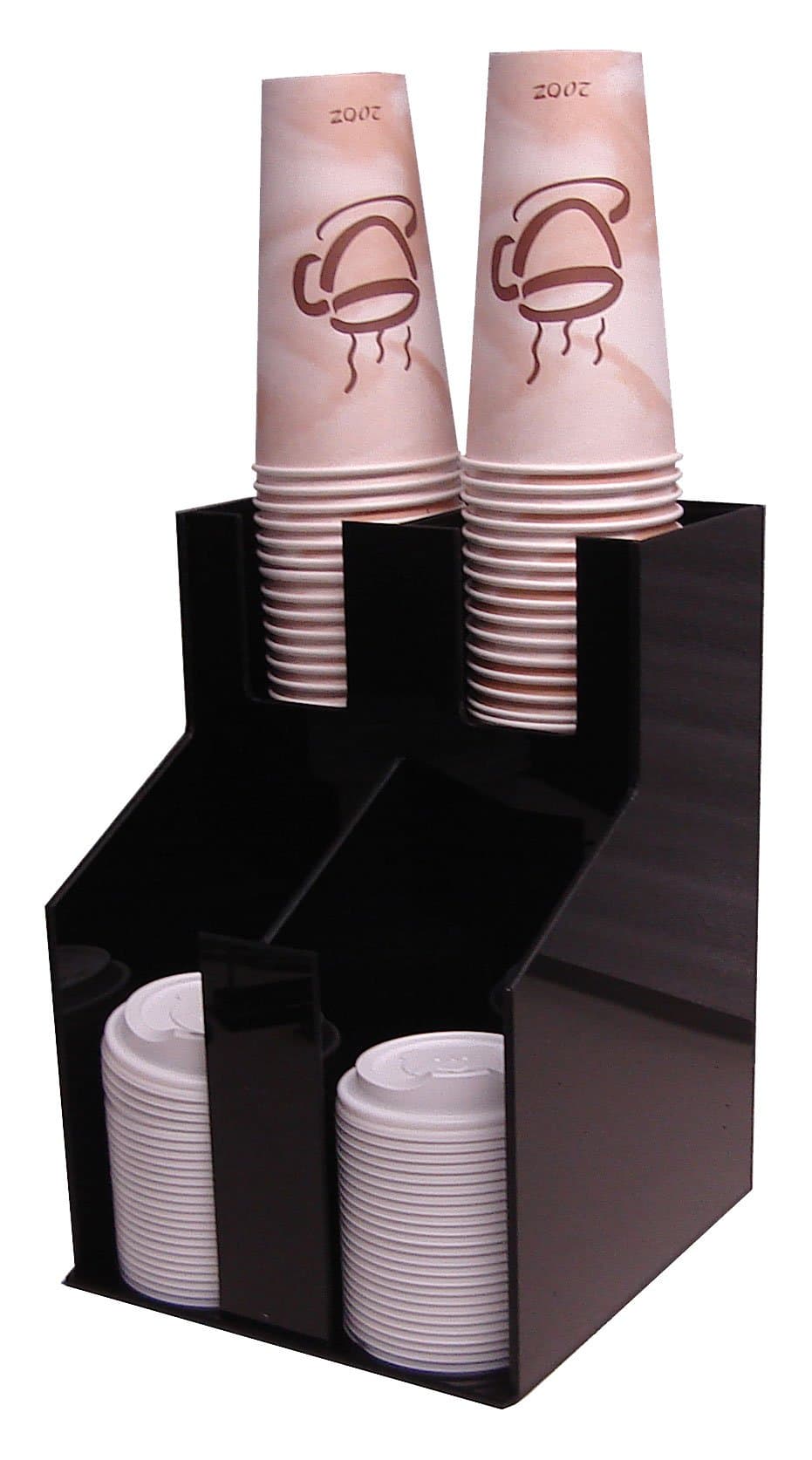 Vertical Iced Coffee Cup and Lid Dispenser (2 rows, 2 deep)(1012)
