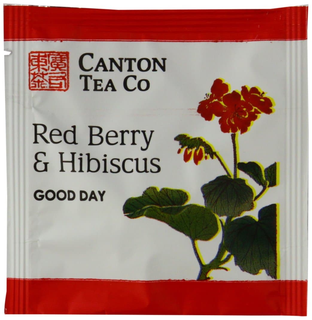 Canton Tea Wrapped Pyramids Red Berry 50 Teabags