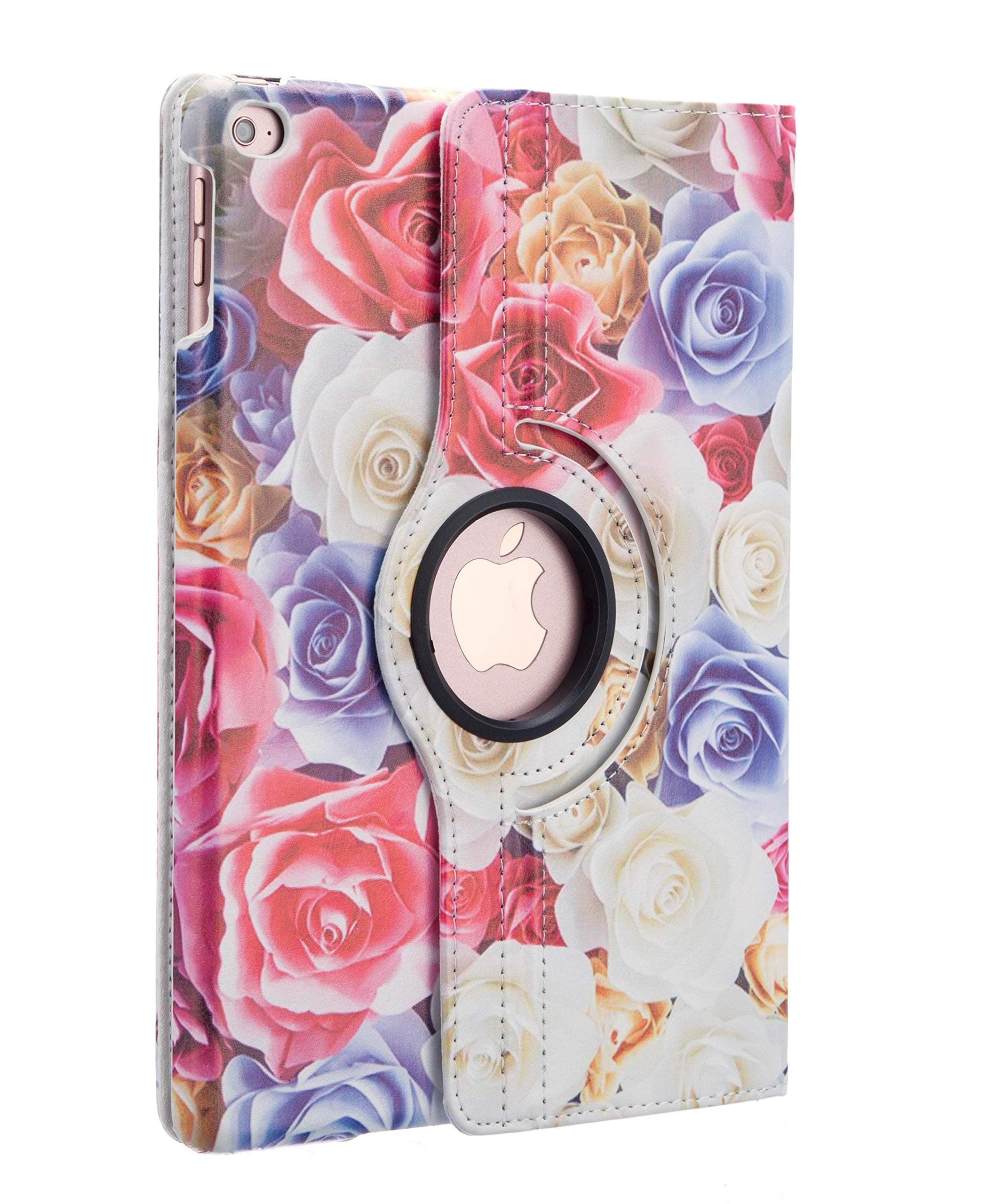 NWNK13 Designer Printed Ipad Mini 1/2 / 3 Generation 360 Rotating Smart Case Cover Pink Butterfly