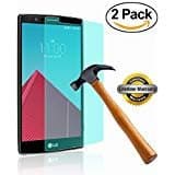 SOOYO 2.5D Round Edge Tempered Glass Screen Protector for LG G4 - Pack of 2