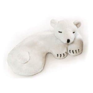 Warm Whiskers Polar Bear Eye Pillow, White