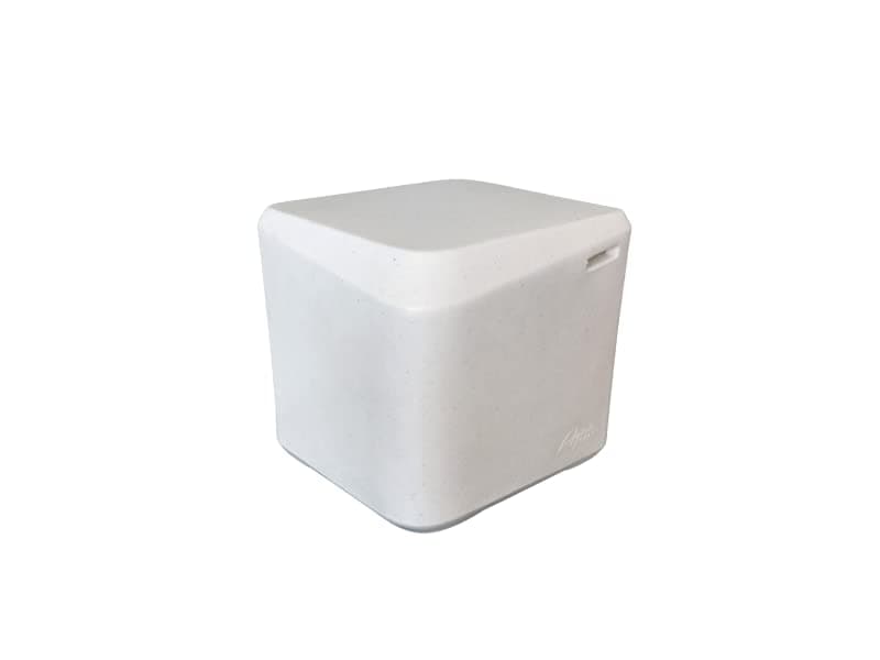 Aqua Outdoors Small Side Table for Inside Pool Sun Shelf or Baja Ledge, in Water Furniture to Hold Drinks, Works Great with Other Poolside or Sundeck Loungers(White Granite)