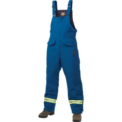 Flame-Resistant Lined Bib Overall - Royal Blue, Medium, Model# F77601