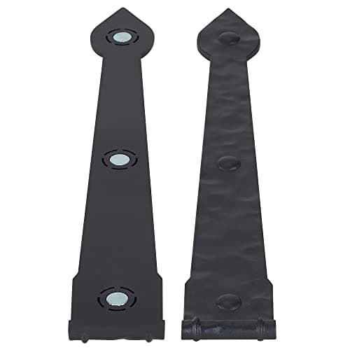 Household Essentials Hinge IT Premium Carriage House Handle & Hinge, Black Garage Door Magnet, 4 Hingle 2 Handles (Pack of 1)