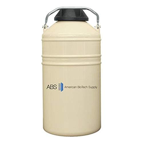 HORIZON SCIENTIFIC ABS-LD-10 Liquid Nitrogen Dewar, 45 Days Static Holding Time, 10 L Capacity, 546 mm H x 222 mm Diameter