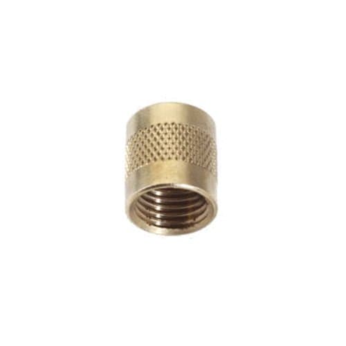 C&D Valve CD2245 1/4 flare cap, round brass w/ neoprene o-ring seal (pack of 25 caps)