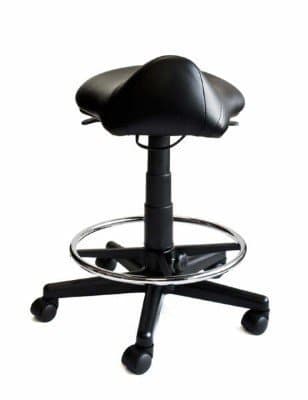 Saddle Stool with Foot Rest Ring