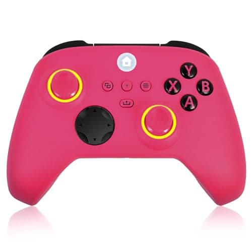 Xbox Controller, RGB LED Light 2.4GHz Wireless Controller Compatible with Xbox One X/S Series X/S, 3.5mm Audio Jack & Rechargeable Battery, Deep Pink