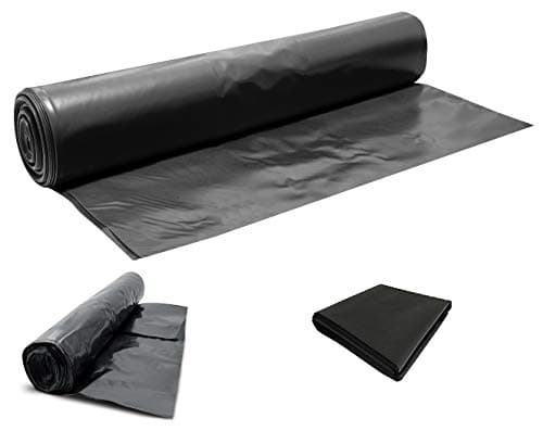 Heavy Duty Black Polythene Sheet - DPM/DPC 300 mu - 1200 Gauge - Select Size (Polythene, 13M X 4M)