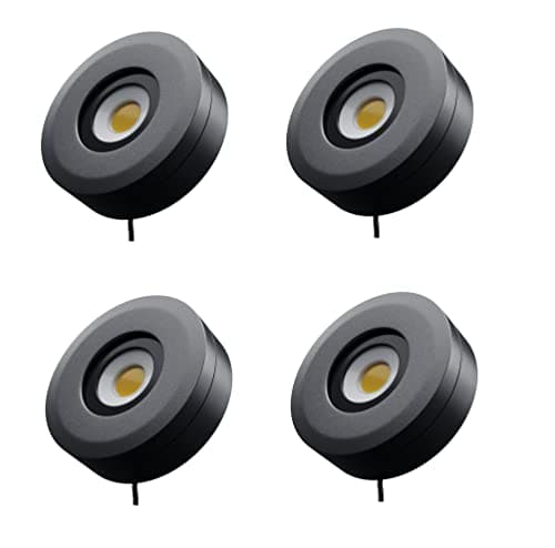 Nortek Platina+ 5W COB LED Surface Spotlight | Focus Light for Ceiling, Mirror, Bathroom & Wall Decor | IP66 Waterproof Anti-Glare Light for Balcony, Staircase & Indoor Use | Warm White – Pack of 4