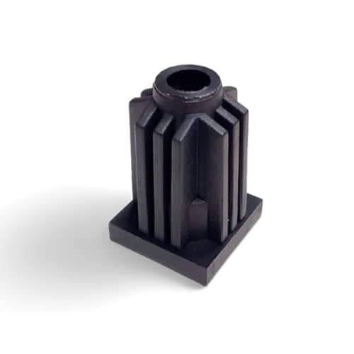 Caster Socket Furniture Insert for 5/16" x 1-1/2" stem, use with 13/16" OD Square Tube, 4-Pack