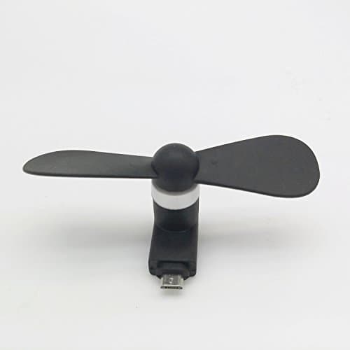 ChuangYi Mini Portable Dock Usb Fan Cooler, OTG Micro USB Phone Fan for Samsung and Htc Android phone-Black