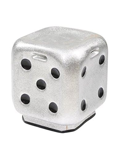 Microfiber Unbreakable Durable Sitting Stool for Living Room, Home and Office (White and Transparent)