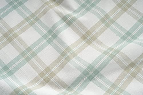 Rectangle Table Cloth - Table Cover - Cotton Mitered Stitched - Checks Table Covers for Kitchen Dining, Wedding, Decorations, & Parties - 60x104 in - Mint Window