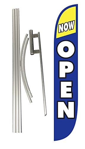 Sky Dancers LookOurWay Now Open Feather Flag Complete Set with Pole and Ground Spike