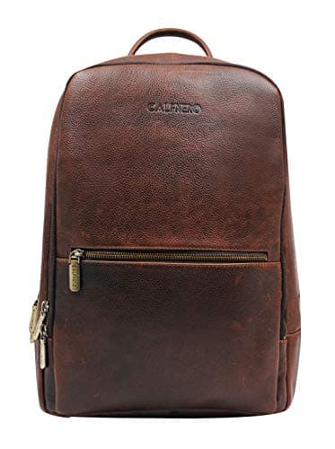 Genuine Leather Backpack-Leather Rucksack-Leather Tracking Bag-Leather Office Backpack by Calfnero.