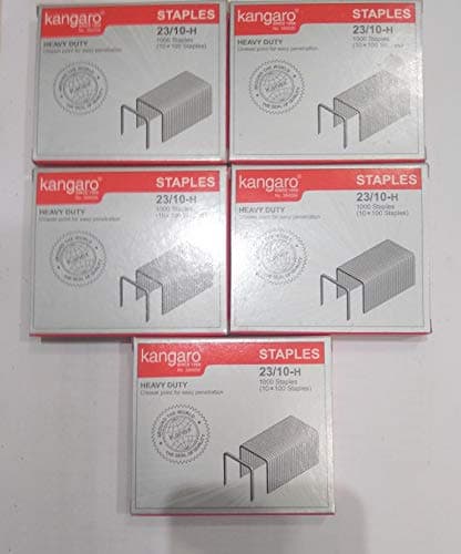 ToolsCentre kangaro Stapler Pin 23/10-H -(Multicolour, Pack of 5)