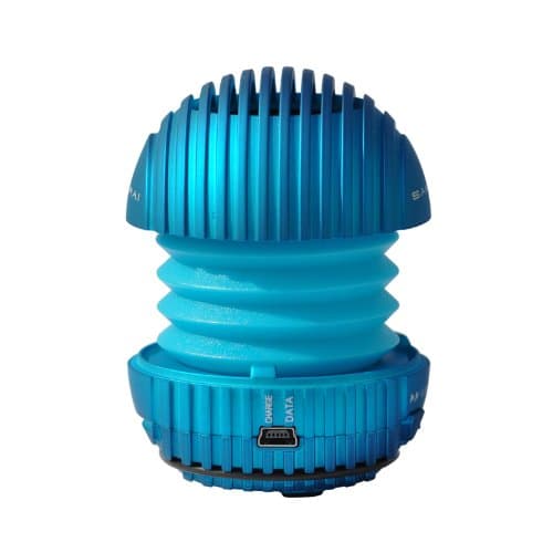 Samurai Max-C Pop-up SD Rechargeable Speaker for Smartphones/Laptops/Tablets/MP3s - Blue
