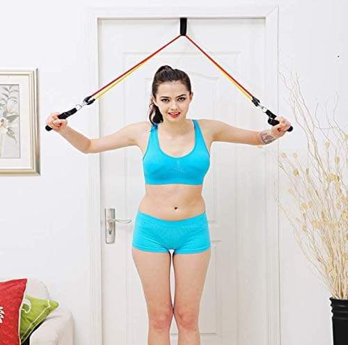 Physical Therapy Pulley Shoulder Pulley Training Straps Forearm Strength Exerciser Portable Home Training Straps Fitness Over Door Pulley Home Gyms Fitness Equipment Trainer Kit Indoor Outdoor Gym