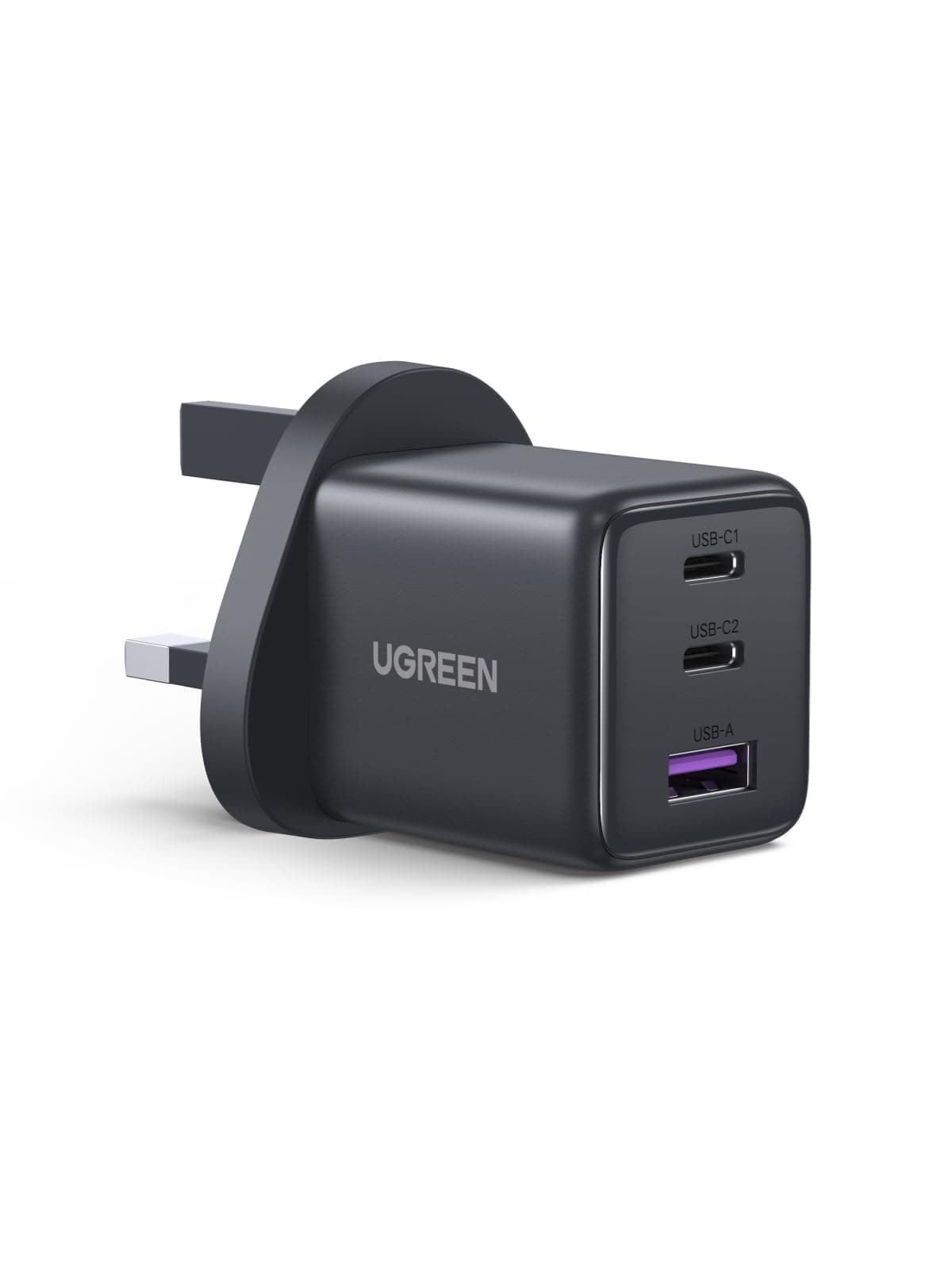 UGREEN USB C Charger 30W for iPhone 17 Pro Max Charger, 3 Ports, 38% Smaller Than Original, GaN Fast iPhone Adapter Type C 4-Security Protection USB C Adapter for iPhone 16/15/14, Galaxy S25, iPad