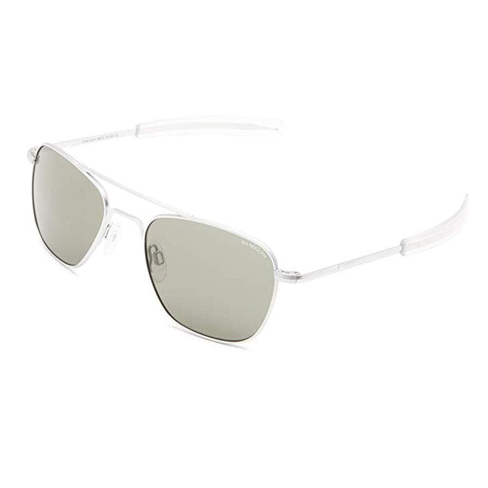Randolph AVIATOR Matte Chrome Frame (Bayonet Temple Style) (Gray PC, 58mm)