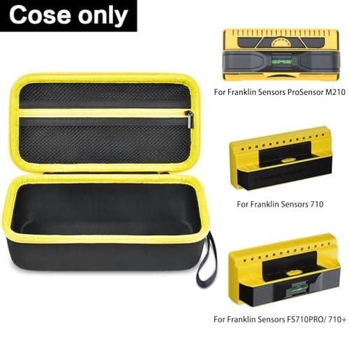 GWCASE Case Compatible with Franklin Sensors ProSensor M210 710PRO 710 Professional Stud Finder. Carrying Travel Storage Bag Holder with Mesh Pocket for Battery & Other Accessoires (Box Only)