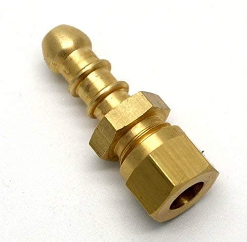 British Made 8mm Compression Fitting to Lpg Fulham Nozzle to 8mm I/D Hose (81)