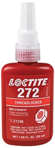 Loctite 272 50Ml Heavy Duty High Strength Threadlocker, Pack of 1